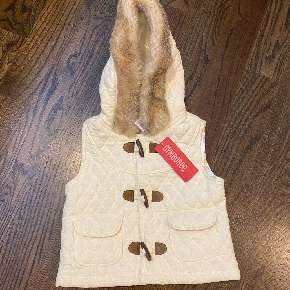 Gymboree hooded vest NWT 3T
